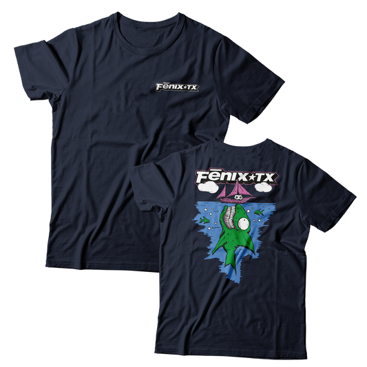 FENIX TX - "Big Fish" (Front & Back) (Deep Navy) (T-Shirt)