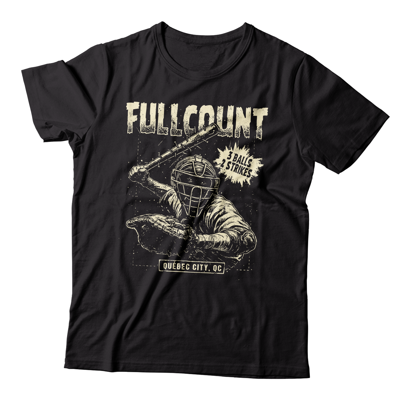 FULLCOUNT - "Catcher" (Black) (T-Shirt)