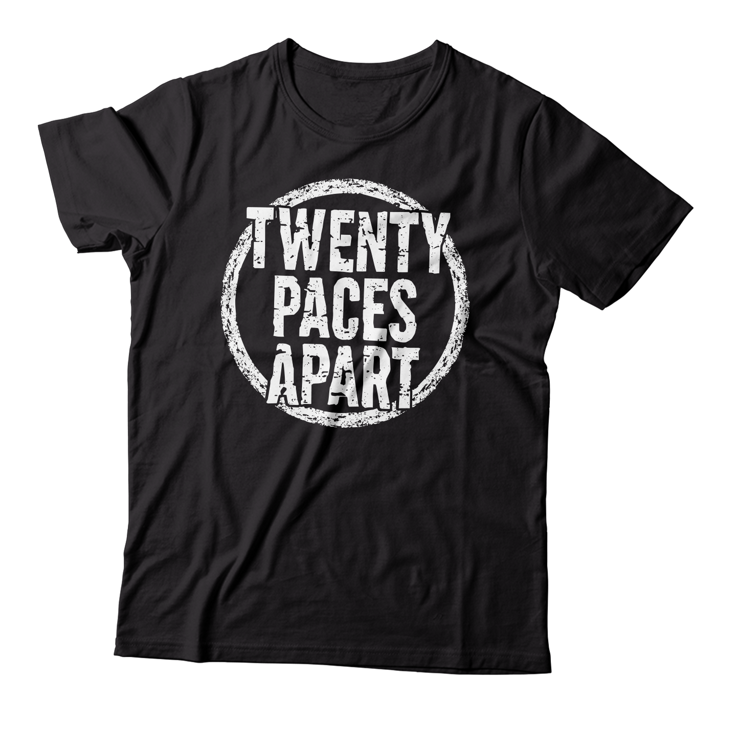 TWENTY PACES APART - "Logo" (Black) (T-Shirt)