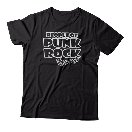 POPR Records - "Original Logo" (Front Only) (Black) (T-Shirt)