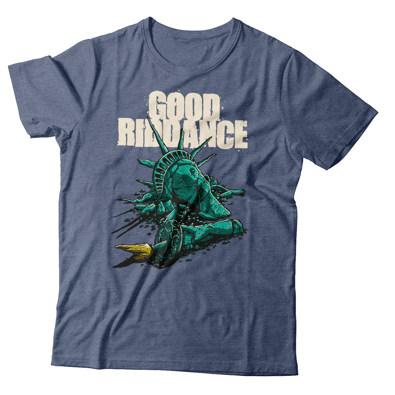 GOOD RIDDANCE - "Liberty Statue" (Blue Jean) (T-Shirt)