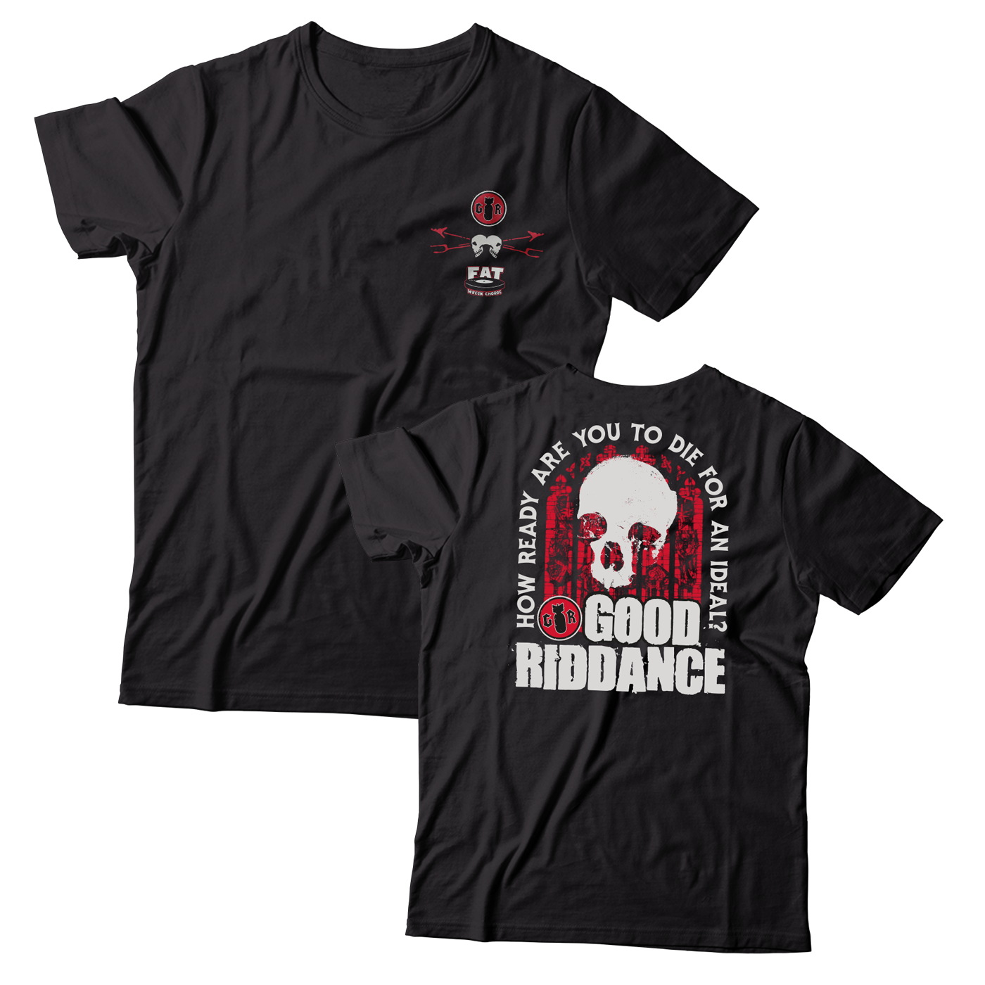 GOOD RIDDANCE - "Skull" (Black) (T-Shirt)