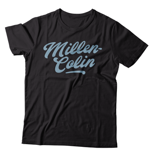 MILLENCOLIN - "Script Logo" (Black) (T-Shirt)
