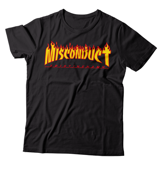 MISCONDUCT - "Trasher Logo" (Black) (T-Shirt)