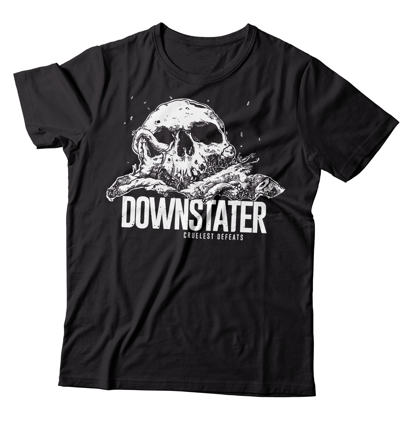 DOWNSTATER - "Cruelest Defeats" (Black) (T-Shirt)