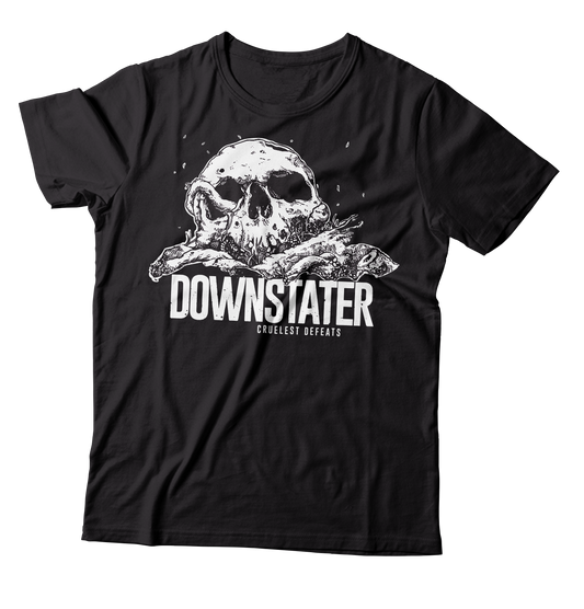 DOWNSTATER - "Cruelest Defeats" (Black) (T-Shirt)