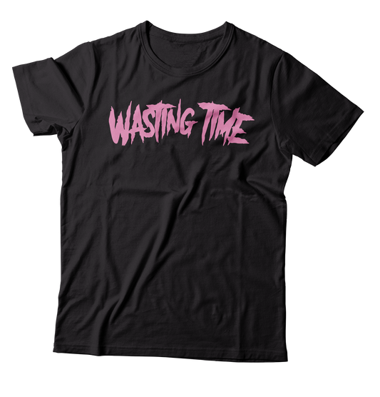 WASTING TIME - "Logo" (Black) (T-Shirt)