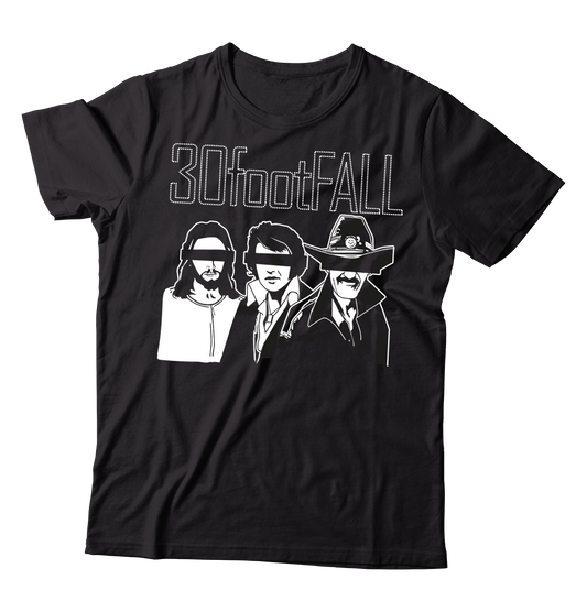 30footFALL - "Jesus, Elvis, and Richad Petty" (Black) (T-Shirt)