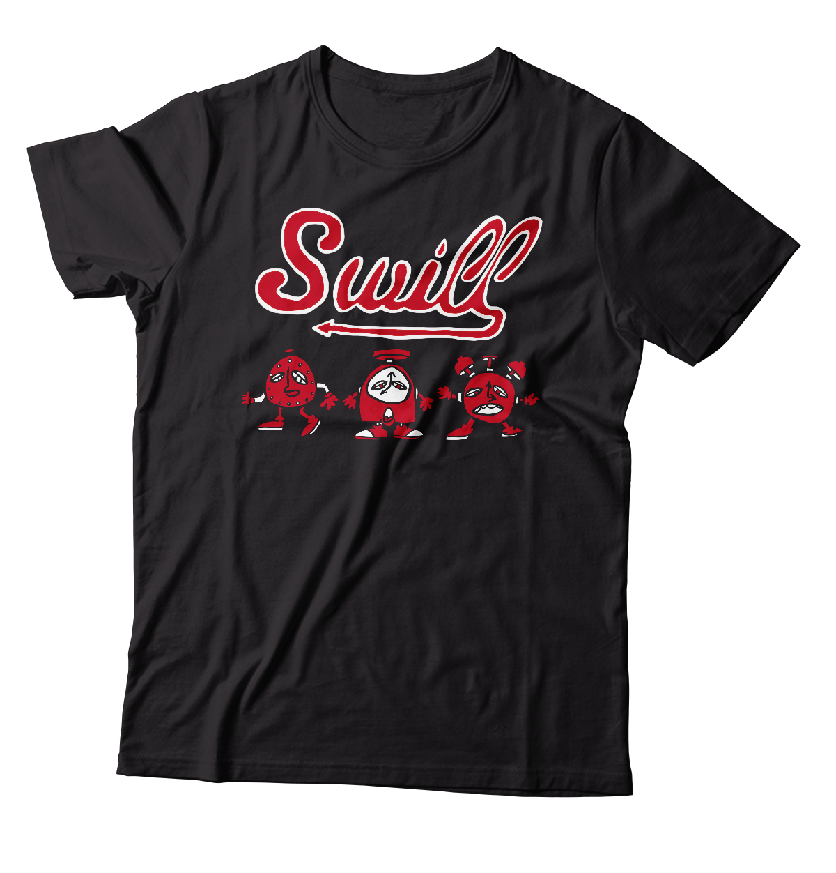 SWILL - "Clocks" (Black) (T-Shirt)