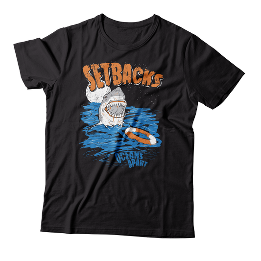 SETBACKS - "Oceans Apart" (Black) (T-Shirt)