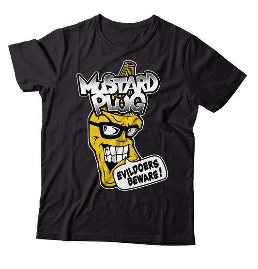 MUSTARD PLUG - "Evildoers Beware!" (Black) (T-Shirt)