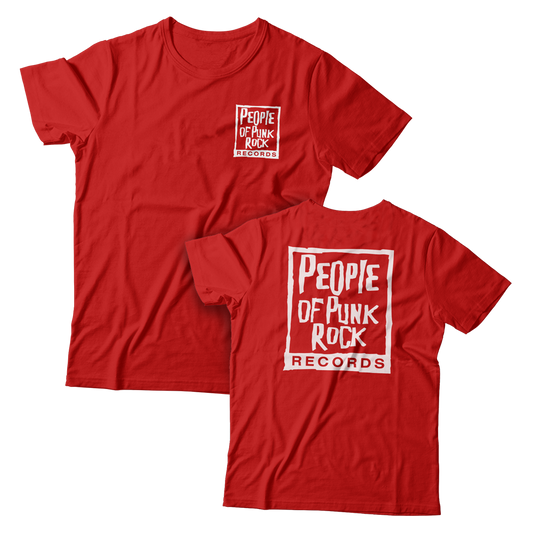 POPR Records - "POPR & Nail" (Red) (T-Shirt)