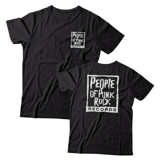 POPR Records - "POPR & Nail" (Black) (T-Shirt)