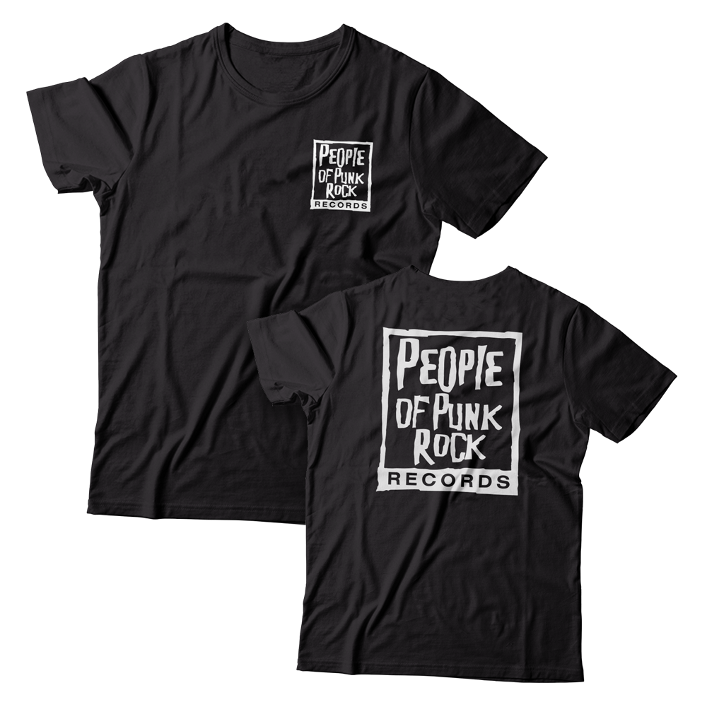 POPR Records - "POPR & Nail" (Black) (T-Shirt)