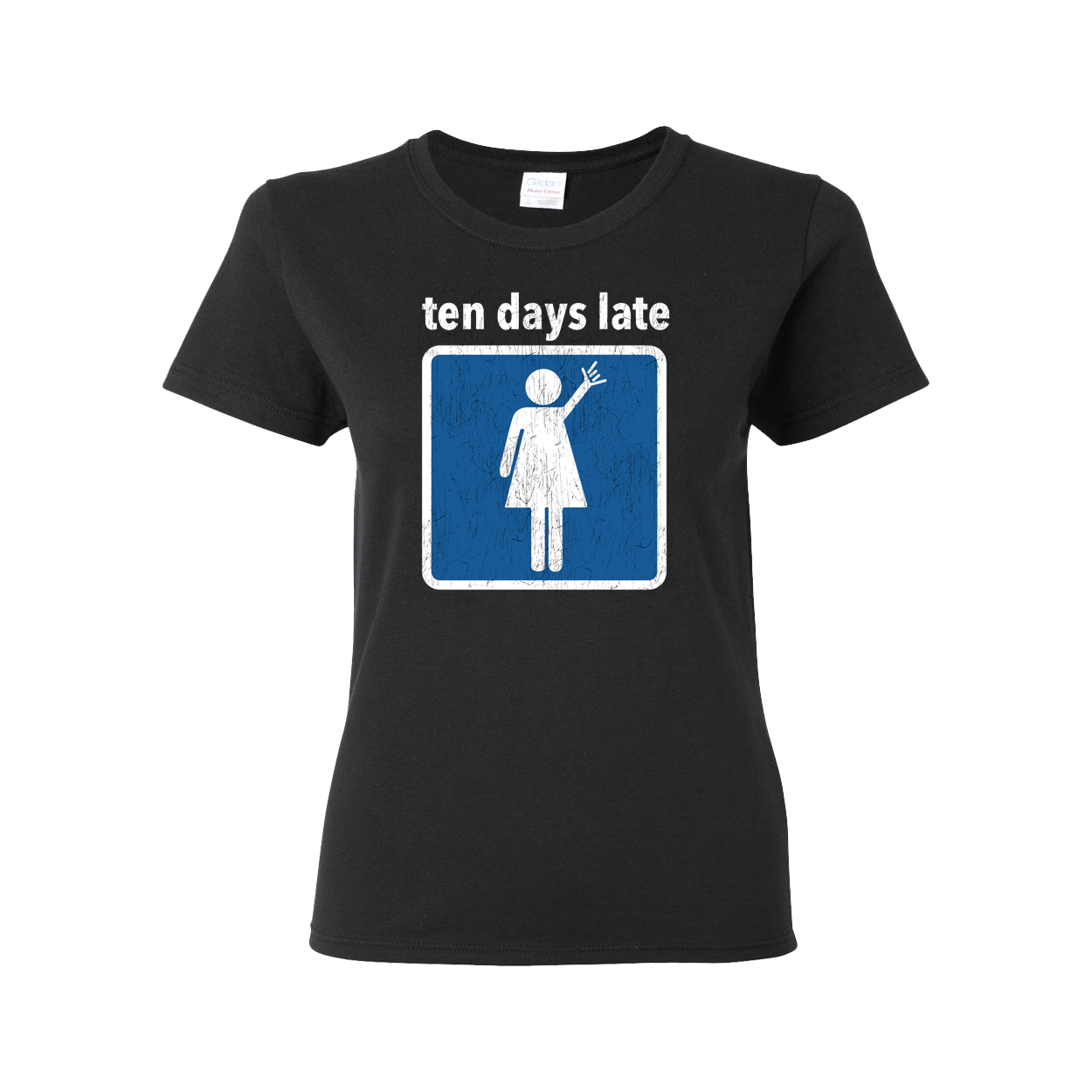 TEN DAYS LATE - "Go With The Flow" (Black) (Woman T-Shirt)