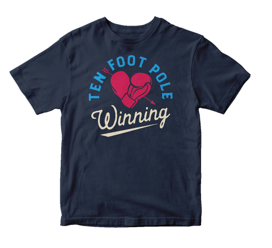 TEN FOOT POLE - "Winning Heart" (Navy) (Youth T-Shirt)