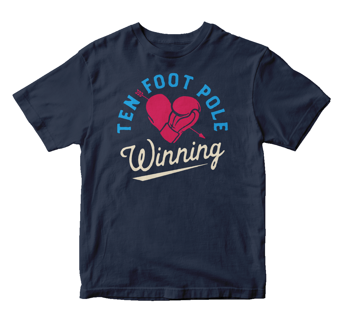 TEN FOOT POLE - "Winning Heart" (Navy) (Youth T-Shirt)