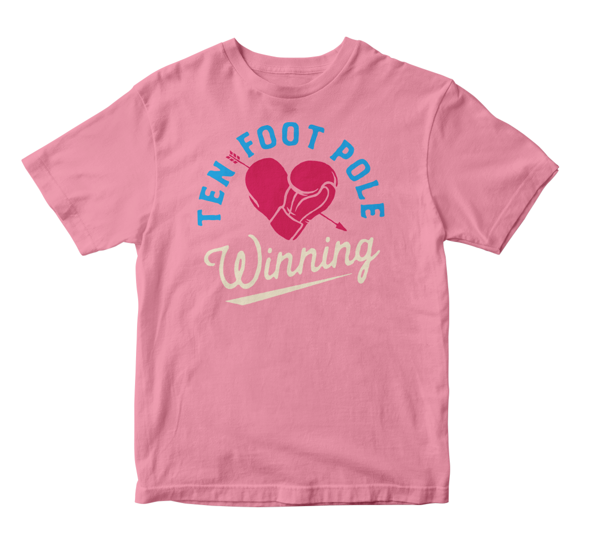 TEN FOOT POLE - "Winning Heart" (Light Pink) (Youth T-Shirt)