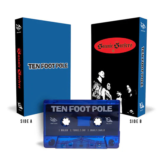 TEN FOOT POLE / SATANIC SURFERS (Milk & Cookies Records) (Tape)