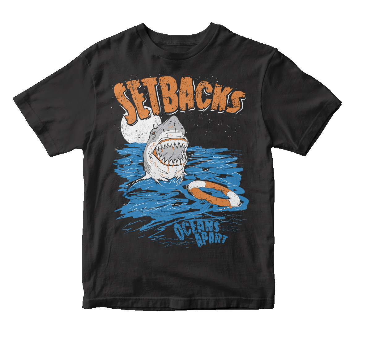 SETBACKS - "Oceans Apart" (Black) (Youth T-Shirt)