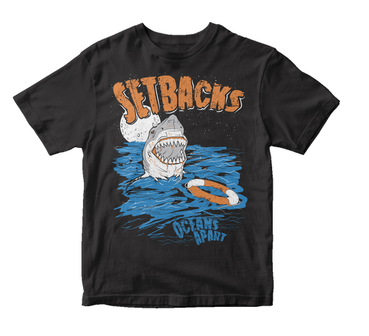 SETBACKS - "Oceans Apart" (Black) (Youth T-Shirt)