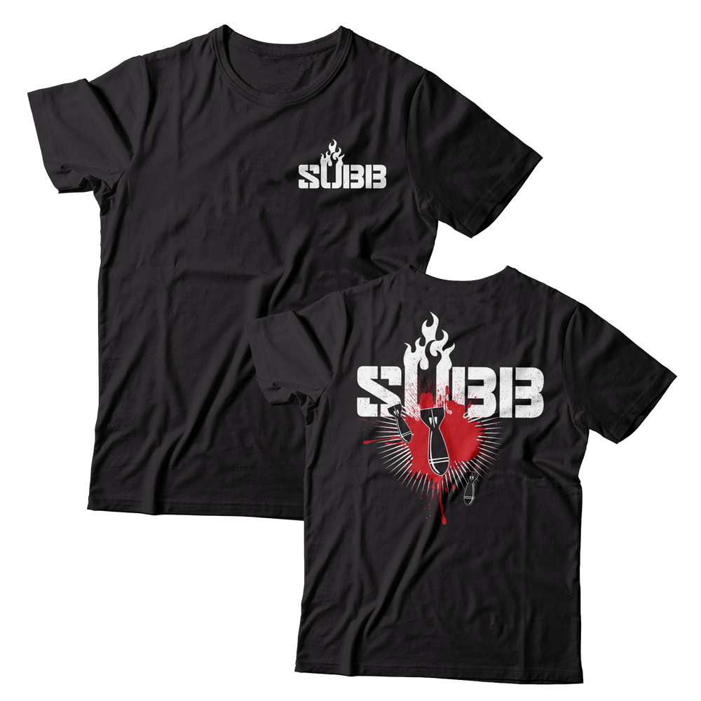 SUBB - "Bombs" (Front & Back) (Black) (T-Shirt)