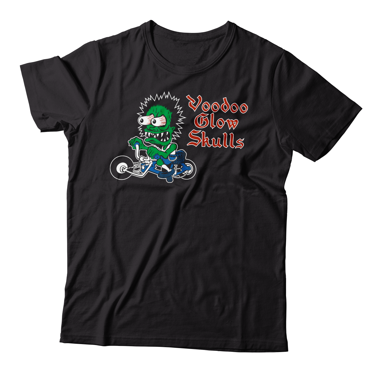 VOODOO GLOW SKULLS - "Firme Biker / Red Bridge Fest" (Black) (T-Shirt)