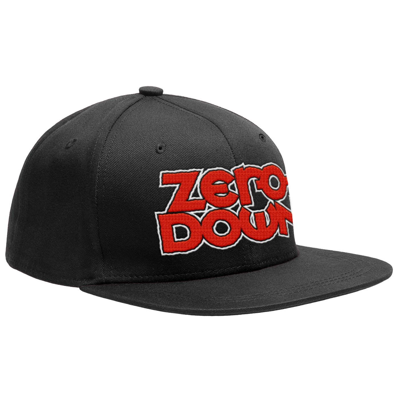 ZERO DOWN - "Logo" (Black) (Snapback Cap)
