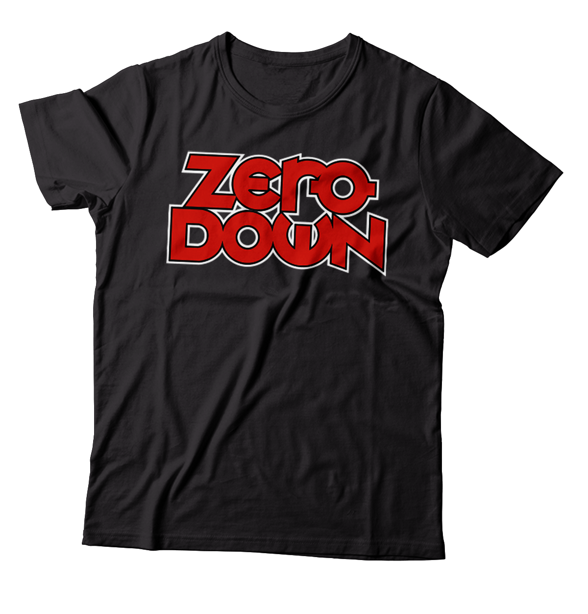 ZERO DOWN - "Logo" (Black) (T-Shirt)