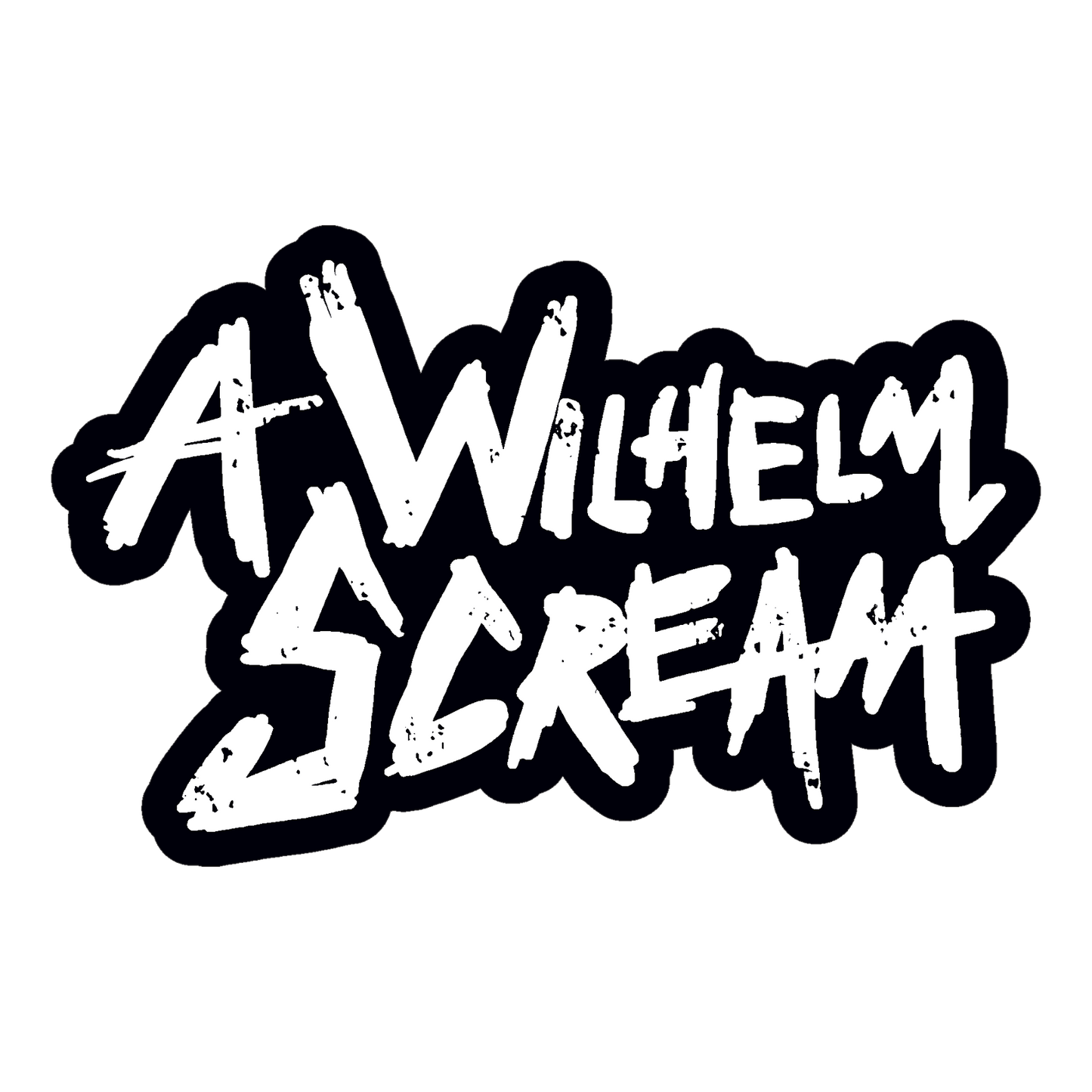 A WILHELM SCREAM - Logo (Sticker)