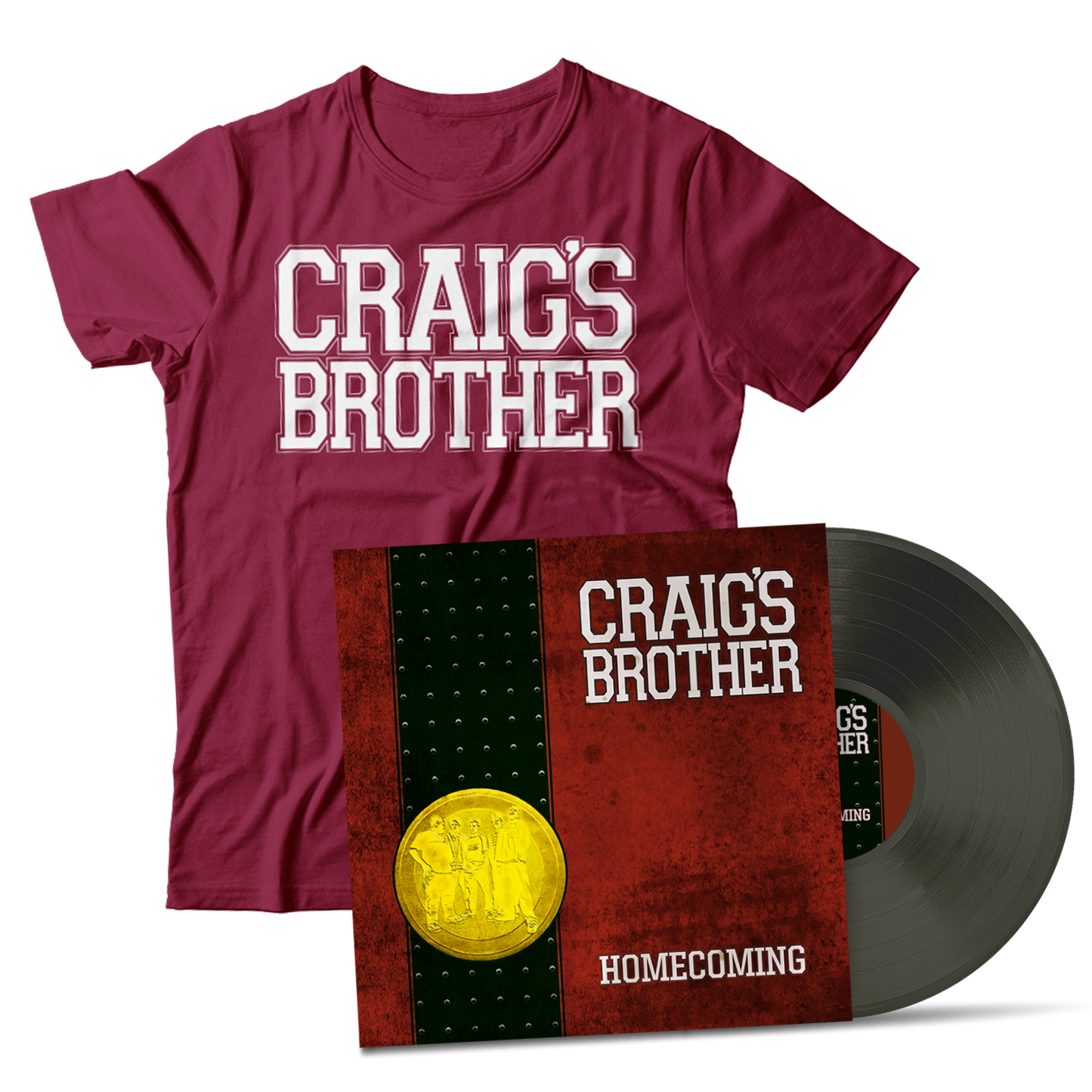 CRAIG'S BROTHER - "Homecoming" (Black Ice LP + T-Shirt Bundle)