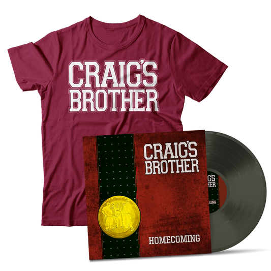 CRAIG'S BROTHER - "Homecoming" (Black Ice LP + T-Shirt Bundle)