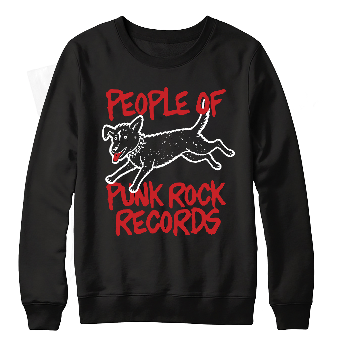 POPR Records - "Minor Threat Woof" (Black) (Crewneck Sweatshirt)