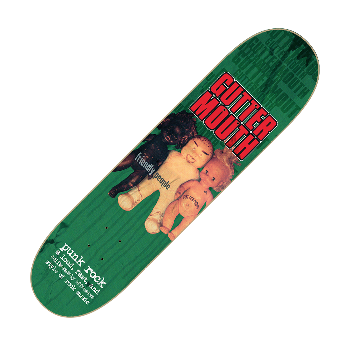 GUTTERMOUTH - "Friendly People" (Skateboard Deck)