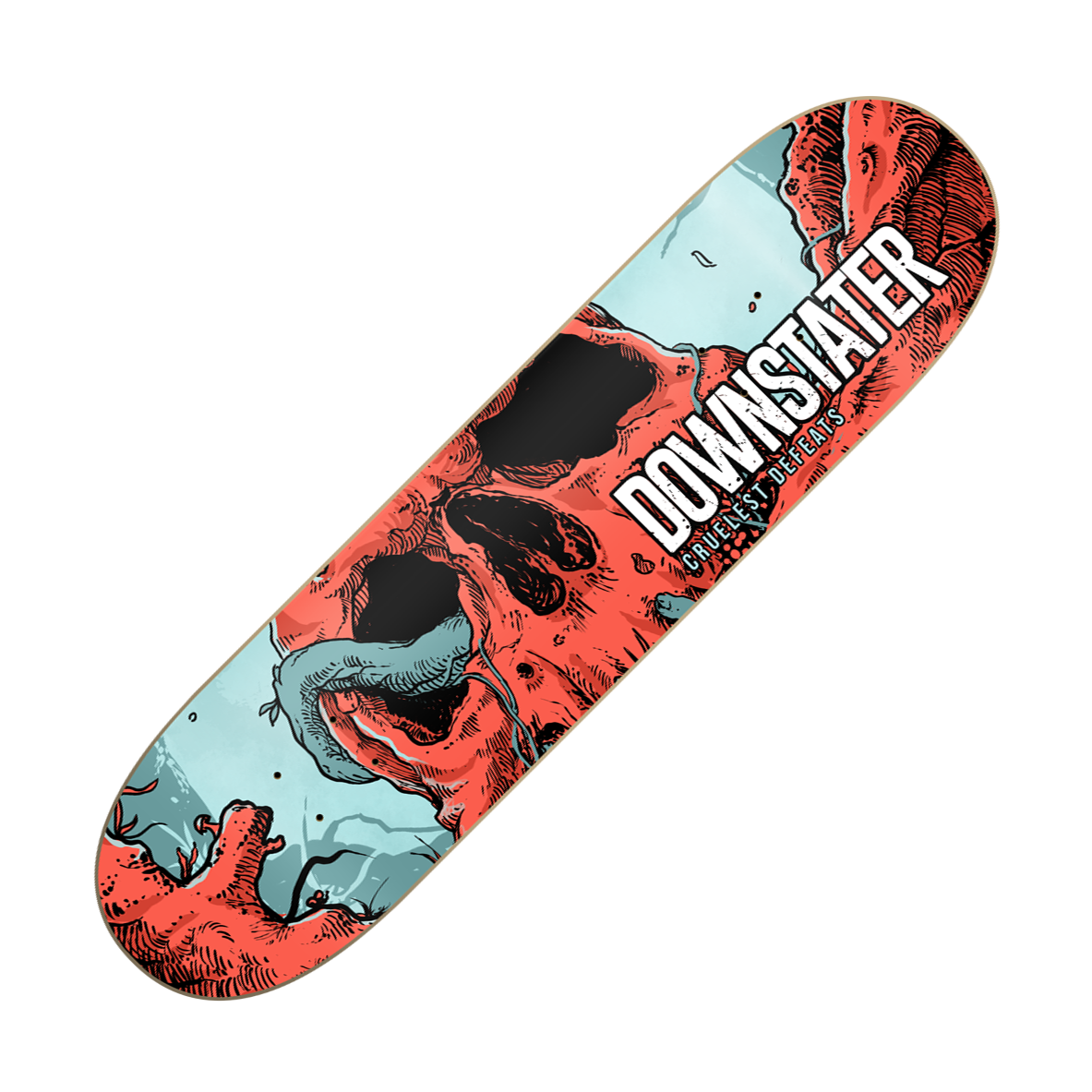 DOWNSTATER - "Cruelest Defeats" (Skateboard Deck)
