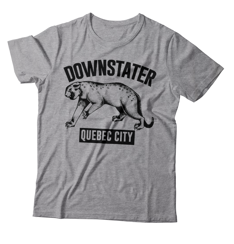 DOWNSTATER - "Jaguar" (Heather Grey) (T-Shirt)