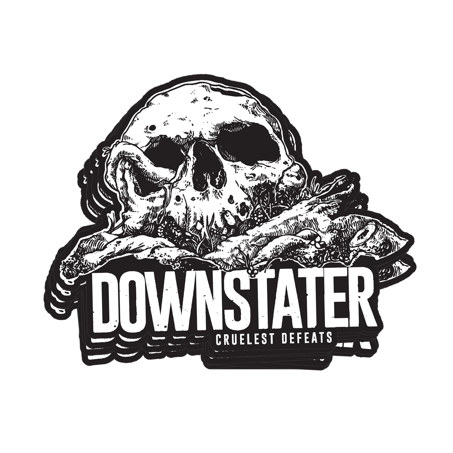 DOWNSTATER - 10 x Cruelest Defeats (Stickers)