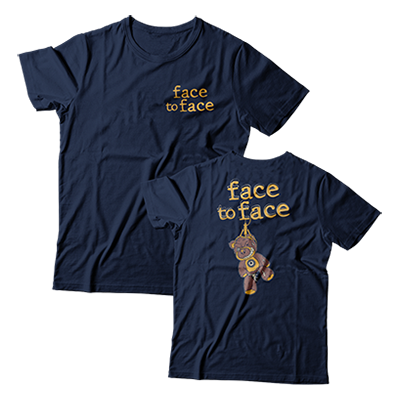 FACE TO FACE - "Big Choice Teddy Bear" (Navy Blue) (T-Shirt)