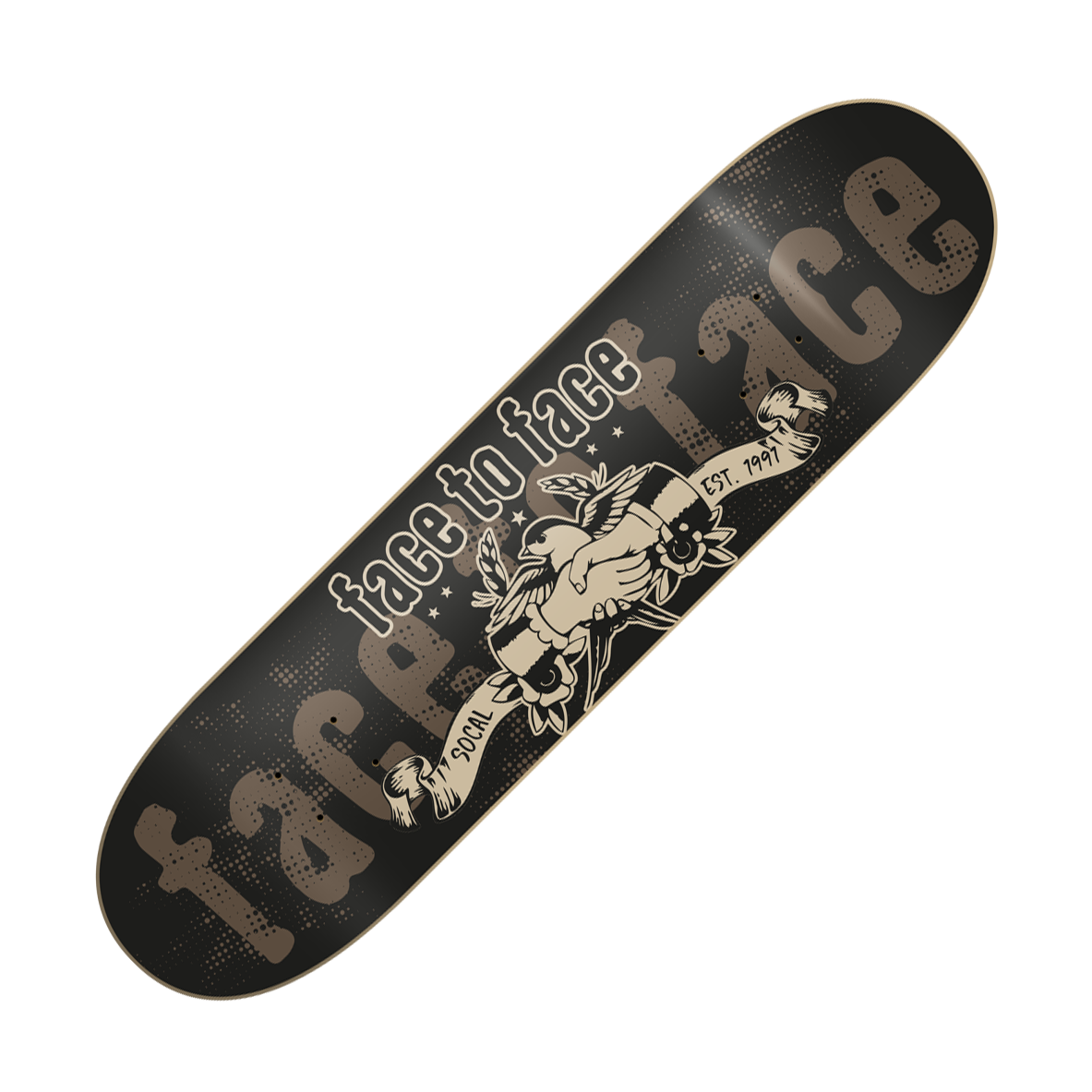 FACE TO FACE - "Sparrow (Beige/Black)" (Skateboard Deck)