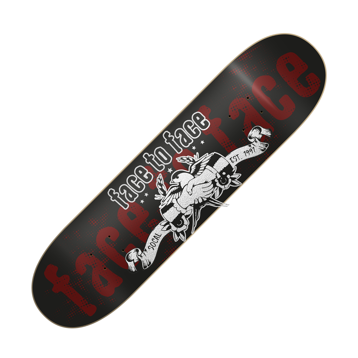 FACE TO FACE - "Sparrow (Red/Silver/Black)" (Skateboard Deck)