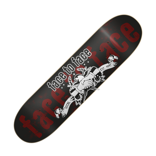 FACE TO FACE - "Sparrow (Red/Silver/Black)" (Skateboard Deck)