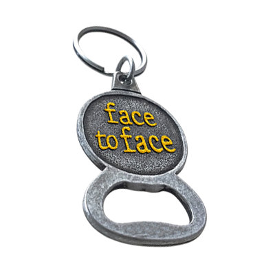 FACE TO FACE - "Logo" (Yellow) (Keychain / Bottle Opener)