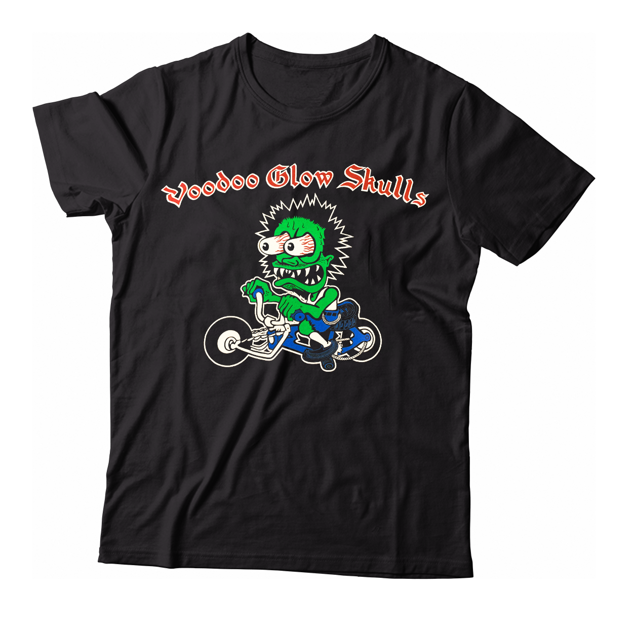 VOODOO GLOW SKULLS - "Firme Biker" (Black) (T-Shirt)