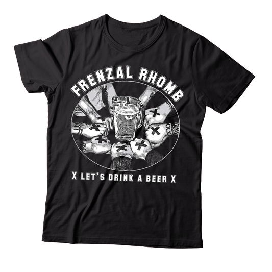 FRENZAL RHOMB - "Let's Drink A Beer" (Black) (T-Shirt)