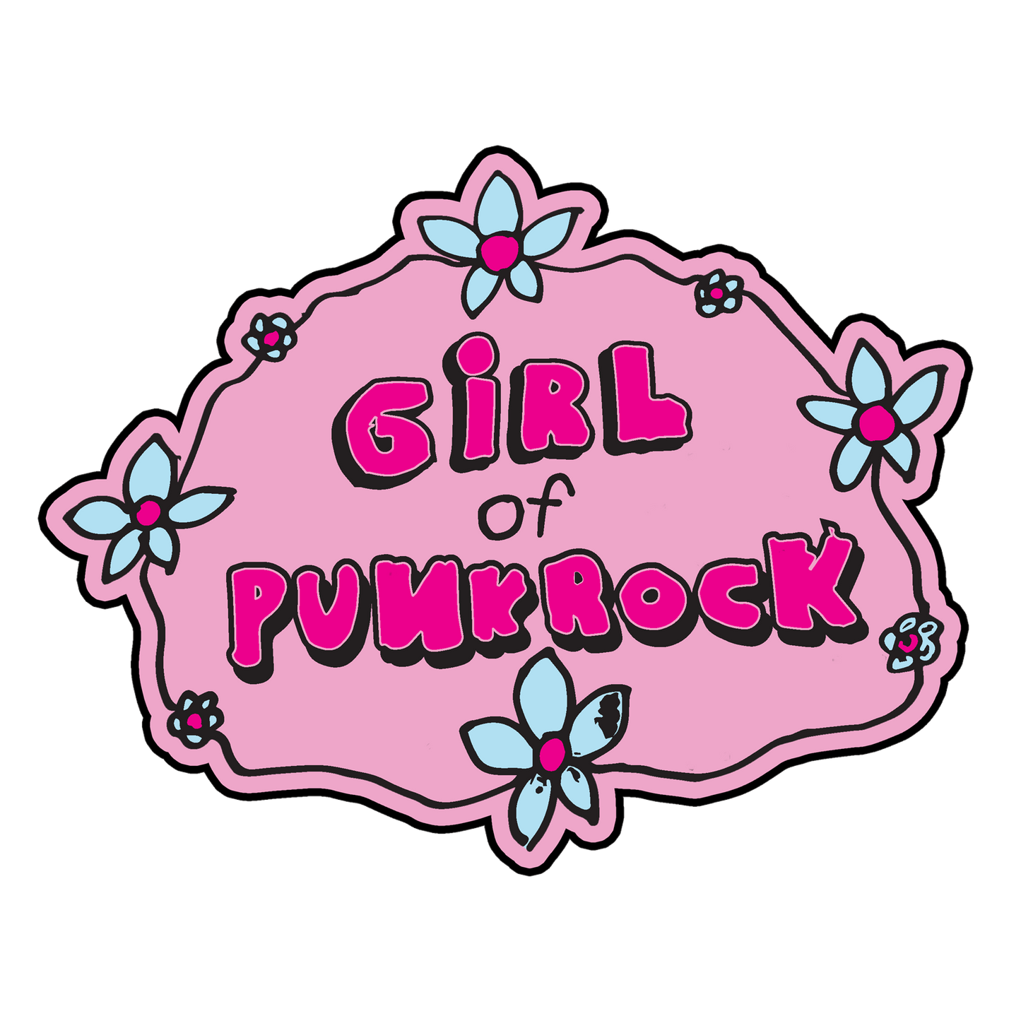 POPR Records - "Girl Of Punk Rock" (Pink) (Sticker)