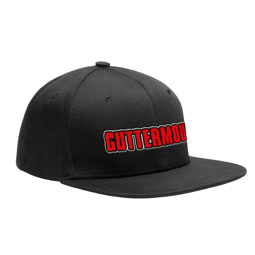 GUTTERMOUTH - "Logo / Friendly People" (Black) (Snapback Cap)