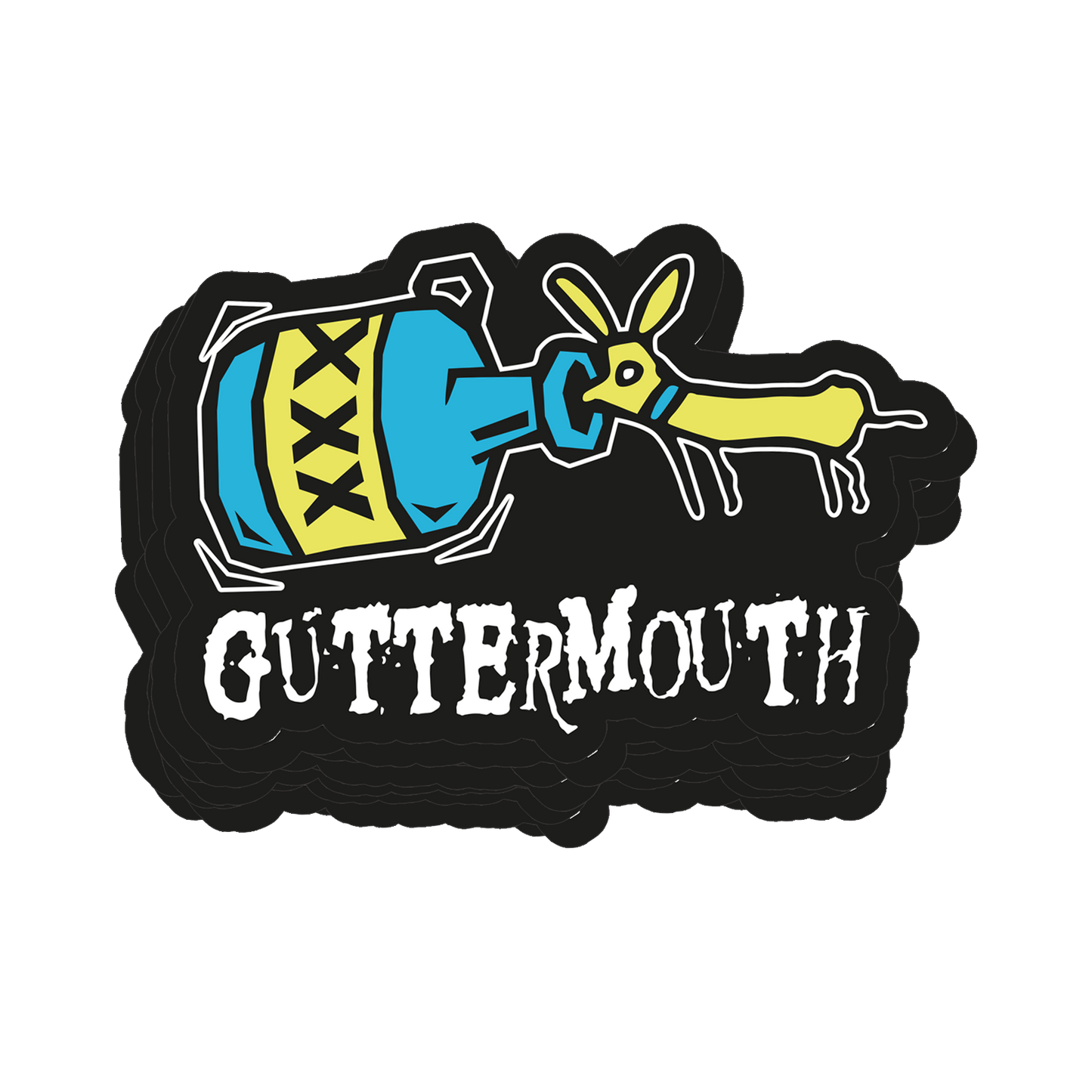 GUTTERMOUTH - 10 x Tequila Worm (Stickers)