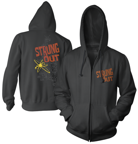 STRUNG OUT - "Mind Control" (Black) (Zip Hoodie)