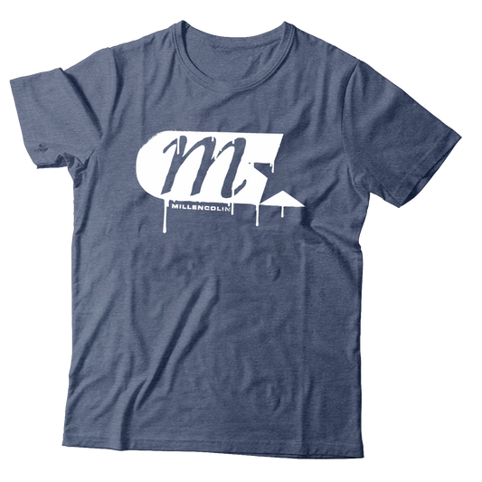 MILLENCOLIN - "M-Star Spray Logo" (Blue Jean) (T-Shirt)
