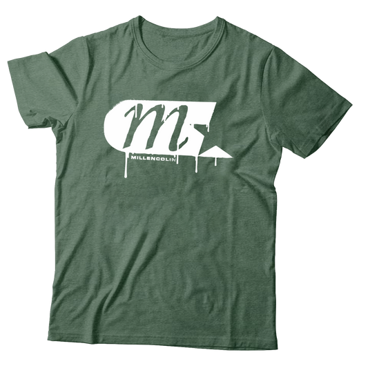MILLENCOLIN - "M-Star Spray Logo" (Light Green) (T-Shirt)